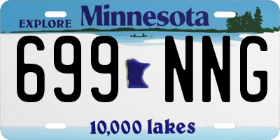 MN license plate 699NNG