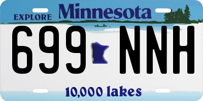 MN license plate 699NNH