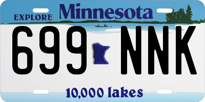 MN license plate 699NNK