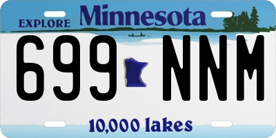 MN license plate 699NNM