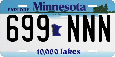 MN license plate 699NNN