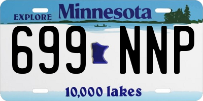 MN license plate 699NNP