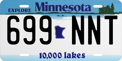 MN license plate 699NNT