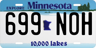 MN license plate 699NOH