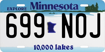 MN license plate 699NOJ