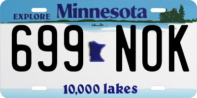 MN license plate 699NOK