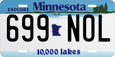 MN license plate 699NOL