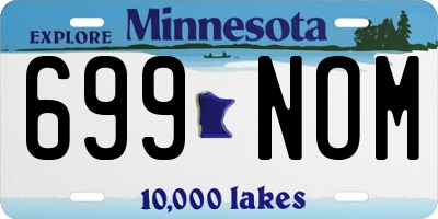 MN license plate 699NOM