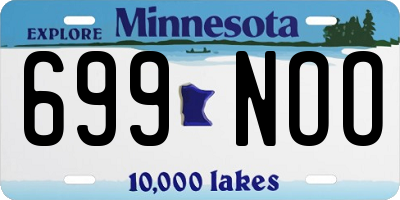MN license plate 699NOO