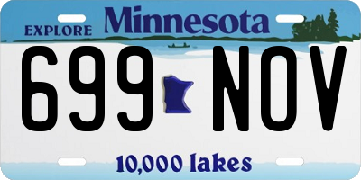 MN license plate 699NOV