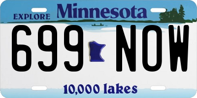 MN license plate 699NOW