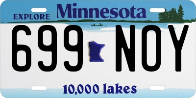 MN license plate 699NOY