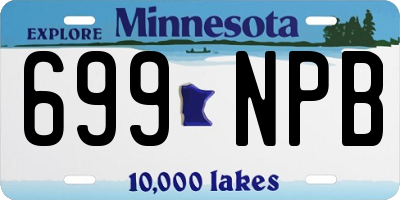 MN license plate 699NPB