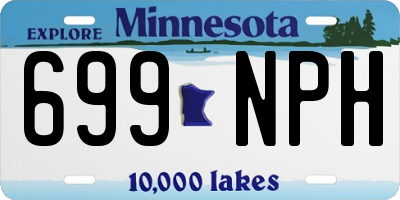 MN license plate 699NPH