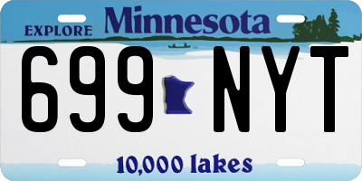 MN license plate 699NYT