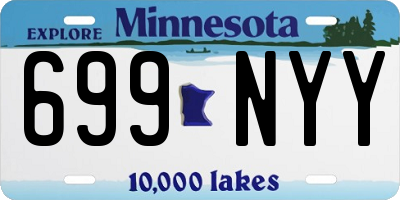 MN license plate 699NYY