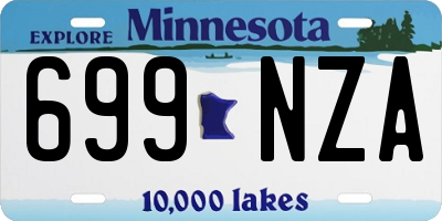 MN license plate 699NZA