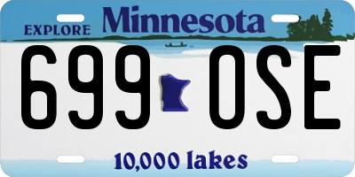 MN license plate 699OSE
