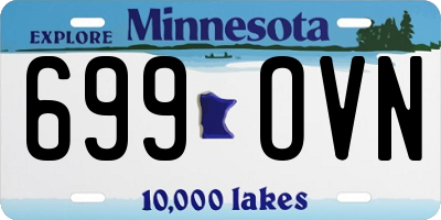 MN license plate 699OVN