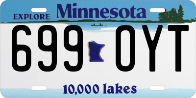 MN license plate 699OYT