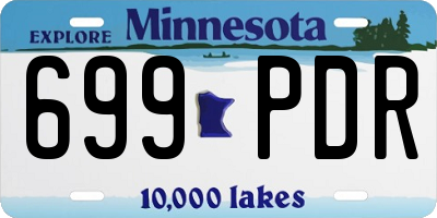 MN license plate 699PDR