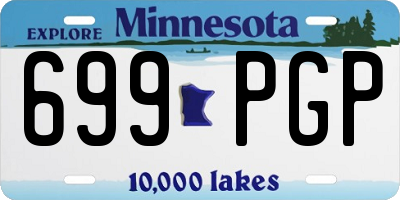 MN license plate 699PGP