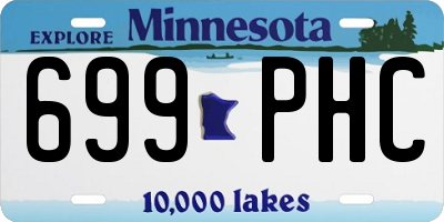 MN license plate 699PHC