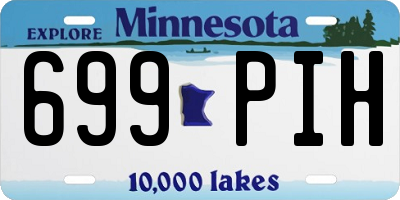 MN license plate 699PIH