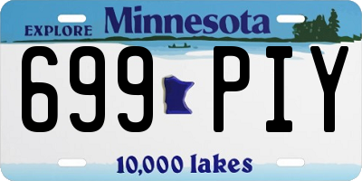 MN license plate 699PIY