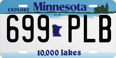 MN license plate 699PLB
