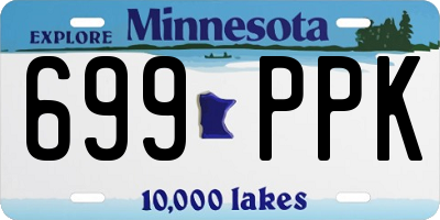 MN license plate 699PPK