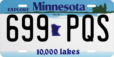 MN license plate 699PQS