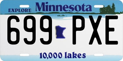 MN license plate 699PXE