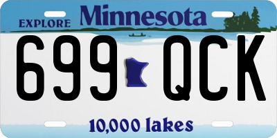 MN license plate 699QCK