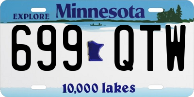 MN license plate 699QTW