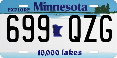 MN license plate 699QZG