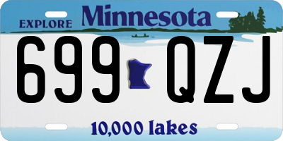 MN license plate 699QZJ