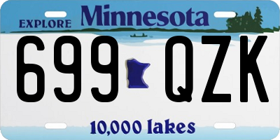 MN license plate 699QZK