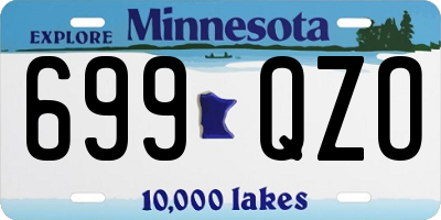 MN license plate 699QZO