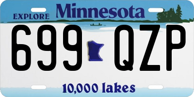 MN license plate 699QZP