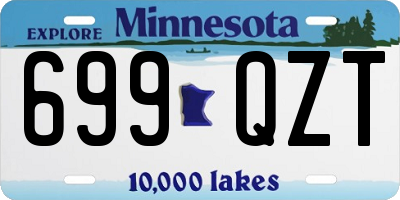 MN license plate 699QZT