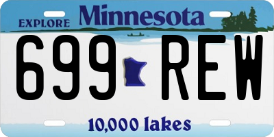 MN license plate 699REW