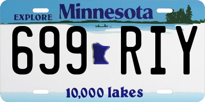 MN license plate 699RIY