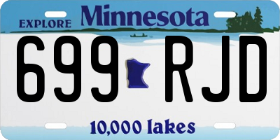 MN license plate 699RJD