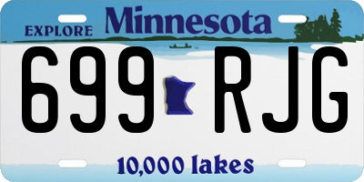 MN license plate 699RJG