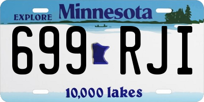 MN license plate 699RJI