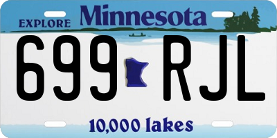 MN license plate 699RJL