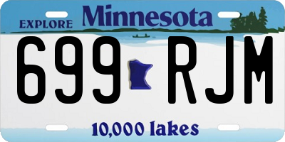 MN license plate 699RJM