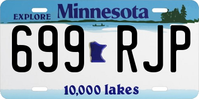 MN license plate 699RJP