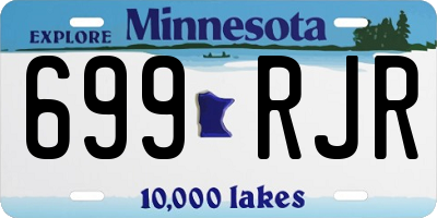 MN license plate 699RJR